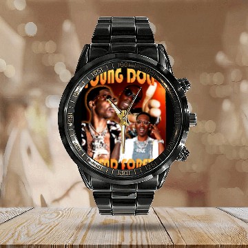 Discover RIP Young Dolph Calendar Steel Band Watch, Young Dolph Calendar Steel Band Watch