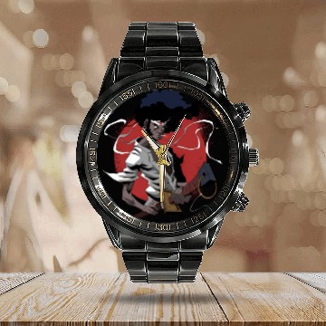 Discover Afro - Samurai - Calendar Steel Band Watch