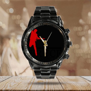 Discover Retro Bruce Springsteen Calendar Steel Band Watch