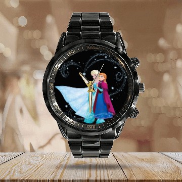 Discover Anna and Elsa | Beautiful Together Calendar Steel Band Watch