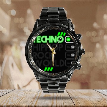 Discover Techno ON Calendar Steel Band Watch
