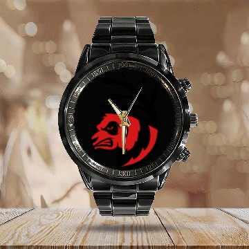 Discover Angry Panda Calendar Steel Band Watch
