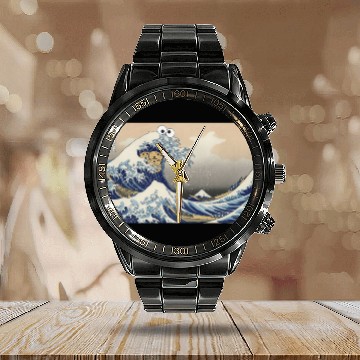 Discover Sea is for Cookie Calendar Steel Band Watch