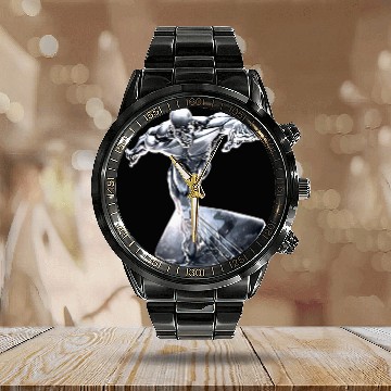 Discover Silver Surfer Calendar Steel Band Watch