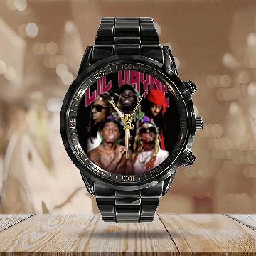 Discover Lil Wayne Calendar Steel Band Watch, Lil Wayne Merch Calendar Steel Band Watch