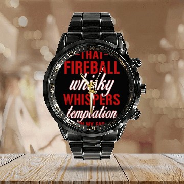 Discover FIREBALL WHISKY Calendar Steel Band Watch