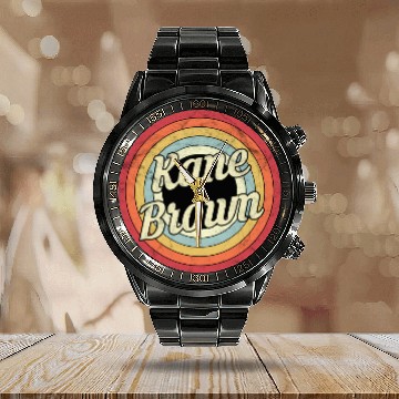 Discover Kane Brown - Retro Style - Kane Brown - Calendar Steel Band Watch