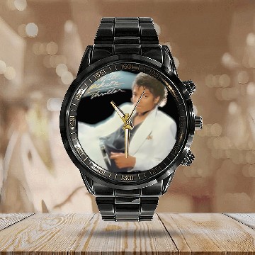 Discover Thriller Michael Jackson Calendar Steel Band Watch Vintage