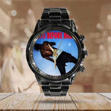 Discover Days Before Rodeo Calendar Steel Band Watch