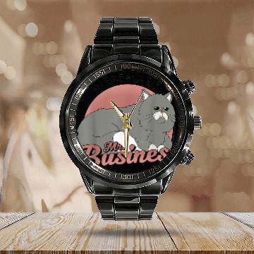 Discover bobs burgers no business like mr business Calendar Steel Band Watch