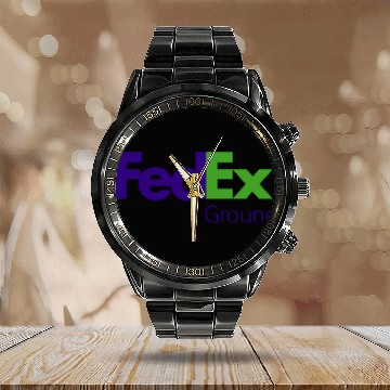 Discover FedEx Ground Calendar Steel Band Watch
