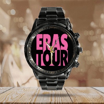 Discover Eras Tour 427 Calendar Steel Band Watch