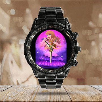 Discover Enchanted Eras Tour 546 Calendar Steel Band Watch