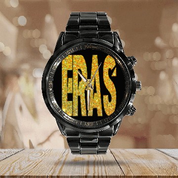 Discover Eras Tour 451 Calendar Steel Band Watch
