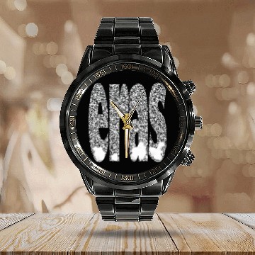 Discover Eras Tour 386 Calendar Steel Band Watch