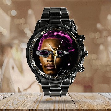 Discover YOUNG THUG Calendar Steel Band Watch