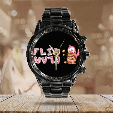 Discover flamingo youtube Calendar Steel Band Watch