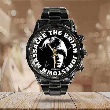 Discover of the brian jonestown massacre | Active Calendar Steel Band Watch
