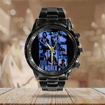 Discover Jimi Hendrix - Boxes Calendar Steel Band Watch