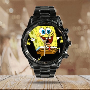 Discover Sponge Bob Calendar Steel Band Watch