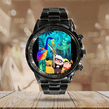 Discover Disney Up Calendar Steel Band Watch, Disney Pixar Adventure Is Out There Matching