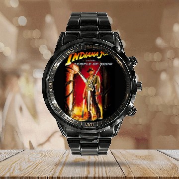 Discover Indiana Jones V4 Calendar Steel Band Watch