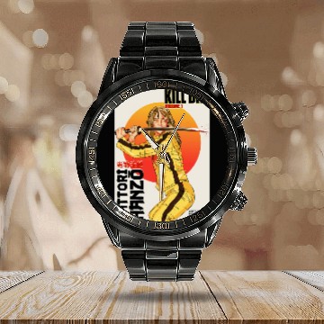 Discover KILL BILL: Uma Thurman - Kill Bill - Calendar Steel Band Watch