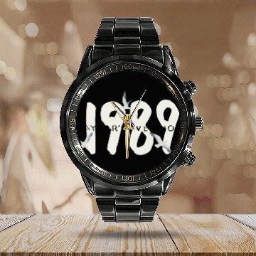 Discover 1989 Taylo version Crewneck 3D Calendar Steel Band Watch