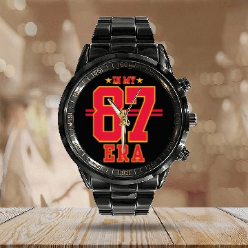 Discover 87 Era  Taylorr Swift And Travis Kelce Baseball Tees Calendar Steel Band Watch