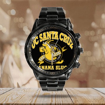 Discover UCSC Santa Cruz Banana Slugs Calendar Steel Band Watch