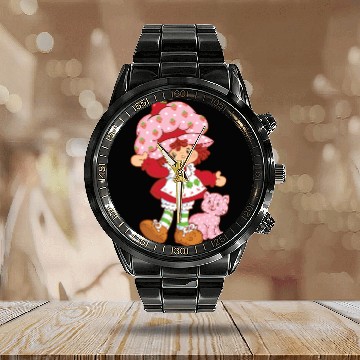 Discover Strawberry Shortcake Calendar Steel Band Watch