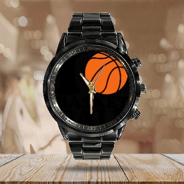 Discover I Love Basketball Calendar Steel Band Watch