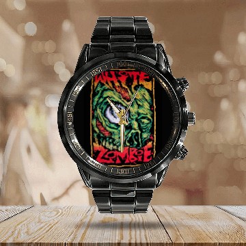 Discover White zombie Calendar Steel Band Watch