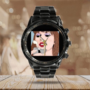Discover TaylorSwift Midnight ERAS Tour Calendar Steel Band Watch