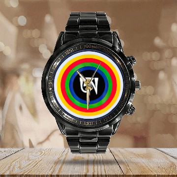 Discover Dzogchen Tibetan Letter A Symbol Buddhism Calendar Steel Band Watch