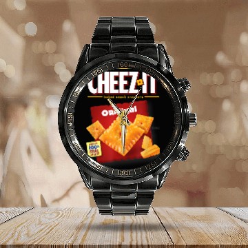 Discover Cheez-It Original Calendar Steel Band Watch Calendar Steel Band Watch