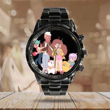 Discover Bee And Puppy Cat Calendar Steel Band Watch