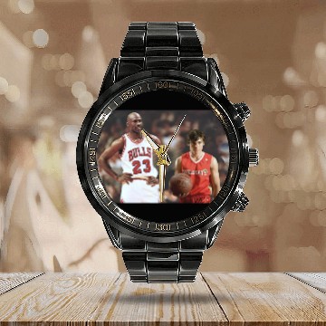 Discover Michael Jordan Troy Bolton Unisex Calendar Steel Band Watch