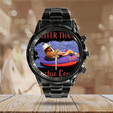 Discover Alan Jackson Crop Top Calendar Steel Band Watch