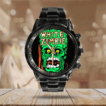 Discover white zombie Calendar Steel Band Watch
