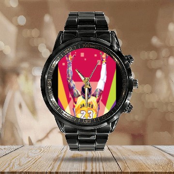 Discover lebron james lebron bronny james Calendar Steel Band Watch