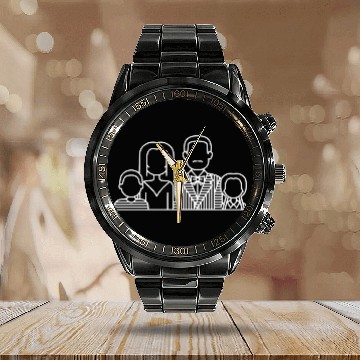 Discover Addams Family - Horror - Calendar Steel Band Watch