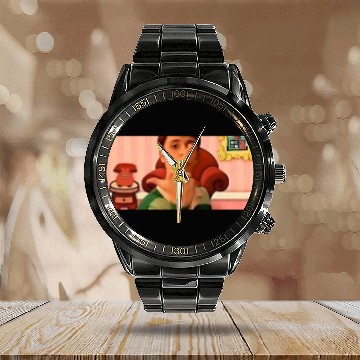 Discover Steve from Blues Clues giving the middle fingerfunny Calendar Steel Band Watch