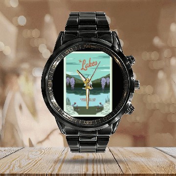Discover the lakes tayl0r swift Calendar Steel Band Watch