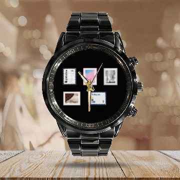 Discover Tayl0r Swift Postage Stamp Set 2 Calendar Steel Band Watch
