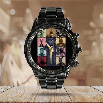 Discover Five Nights At Freddys Eras Tour Baseball Jerseys Calendar Steel Band Watch