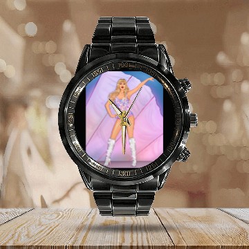 Discover Instagram  - illustriousjane  _  taylorswift - eras tour Hawaiians Calendar Steel Band Watch