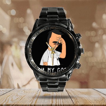 Discover Bob's Burgers Oh. My. God. Zip Calendar Steel Band Watch