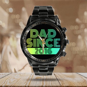 Discover Dad since Calendar Steel Band Watch