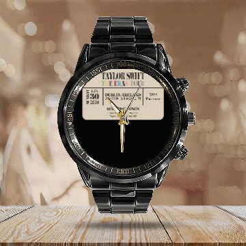 Discover dublin n3 eras tour commemorative ticket Calendar Steel Band Watch